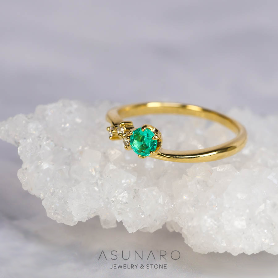 【お仕立て用】空枠番号：ASU-12　リング枠【オーダージュエリー用】