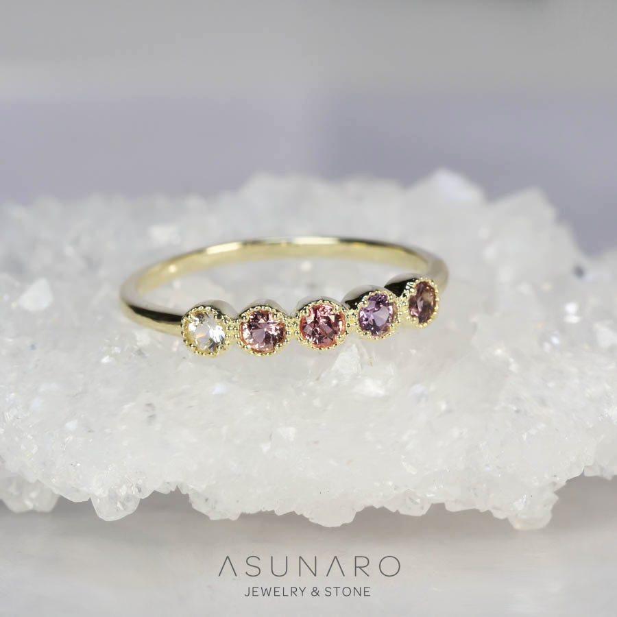 【お仕立て用】空枠番号：5746C　2mm用　リング枠　ハーフエタニティ【オーダージュエリー用】hpv