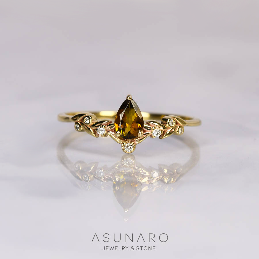 【お仕立て用】空枠番号：S85A　リング枠　V字枠【オーダージュエリー用】