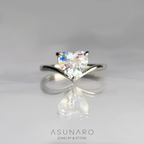 【お仕立て用】空枠番号：2247C　リング枠　V字枠　ダイヤなし【オーダージュエリー用】