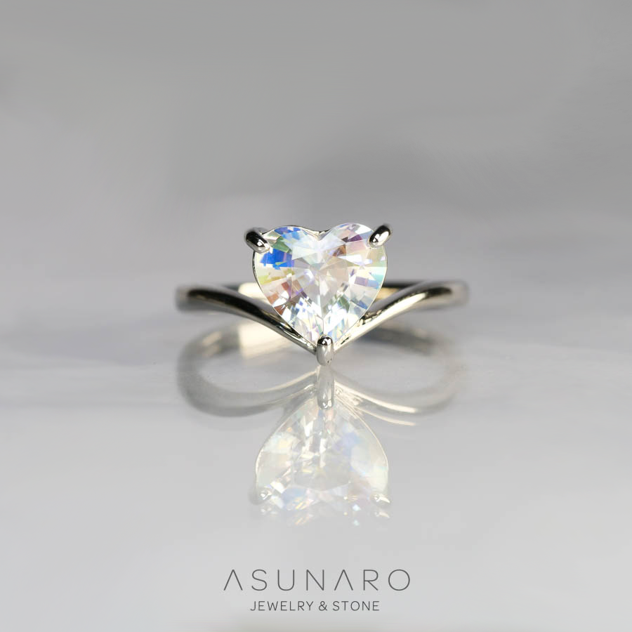 【お仕立て用】空枠番号：2247C　リング枠　V字枠　ダイヤなし【オーダージュエリー用】