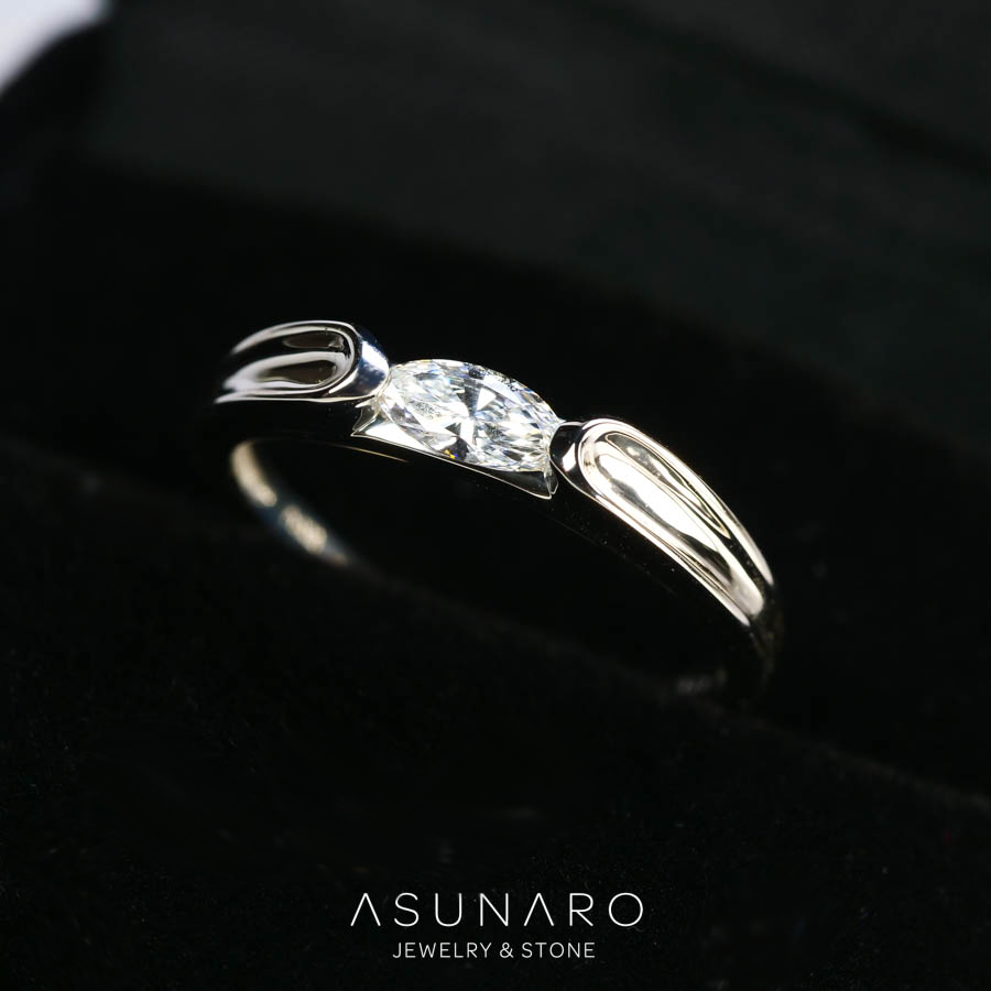 【お仕立て用】空枠番号：5568C　リング枠　ダイヤなし【オーダージュエリー用】