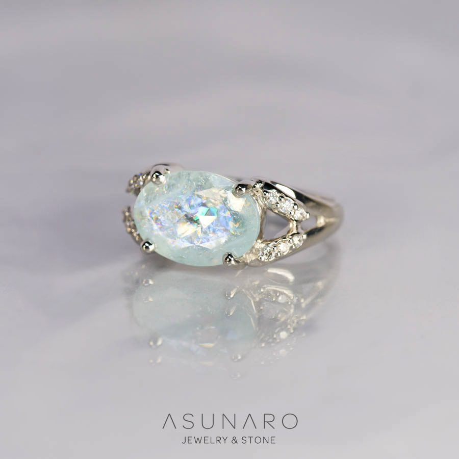 【お仕立て用】空枠番号：5568I　リング枠【オーダージュエリー用】