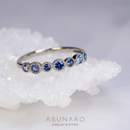 【お仕立て用】空枠番号：3670C　2.5mm 2mm用　リング枠　ハーフエタニティ【オーダージュエリー用】hpv