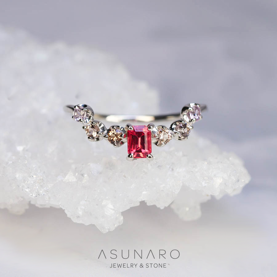 【お仕立て用】空枠番号：S228A　2mm用　リング枠　ハーフエタニティ【オーダージュエリー用】hpv