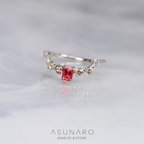 【お仕立て用】空枠番号：S228A　2mm用　リング枠　ハーフエタニティ【オーダージュエリー用】hpv