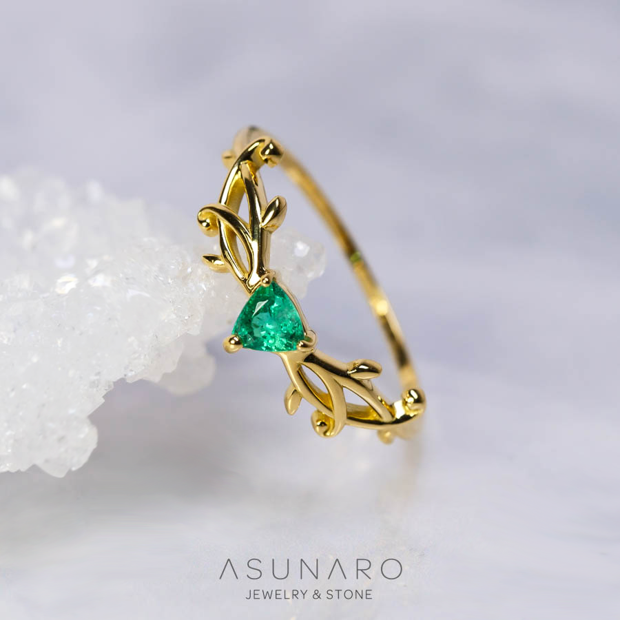 【お仕立て用】空枠番号：S41A　リング枠　V字枠　ダイヤなし【オーダージュエリー用】