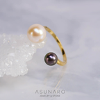 【お仕立て用】空枠番号：5419C　リング枠　アコヤ真珠付フォークリング【オーダージュエリー用】hpv