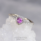 【お仕立て用】空枠番号：2405C　4mm用　リング枠　取り巻き【オーダージュエリー用】