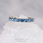 【お仕立て用】空枠番号：S9A　2.5mm用　リング枠　ハーフエタニティ【オーダージュエリー用】hpv