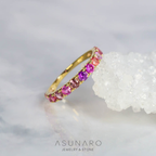 【お仕立て用】空枠番号：1800C　2.8mm用　リング枠　ハーフエタニティ【オーダージュエリー用】hpv