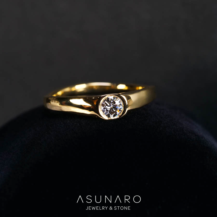 【お仕立て用】空枠番号：3477C　リング枠　ダイヤなし【オーダージュエリー用】