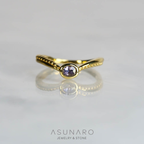 【お仕立て用】空枠番号：S263A　リング枠　V字　ダイヤなし【オーダージュエリー用】