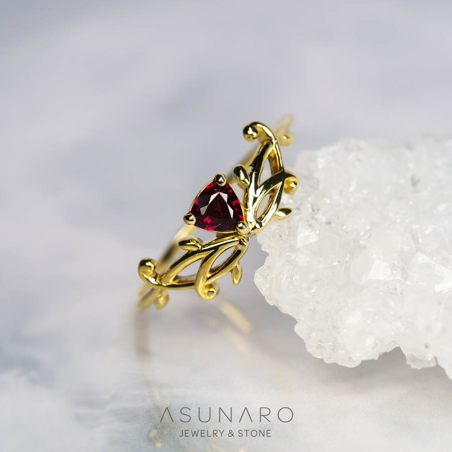 【お仕立て用】空枠番号：S41A　リング枠　V字枠　ダイヤなし【オーダージュエリー用】