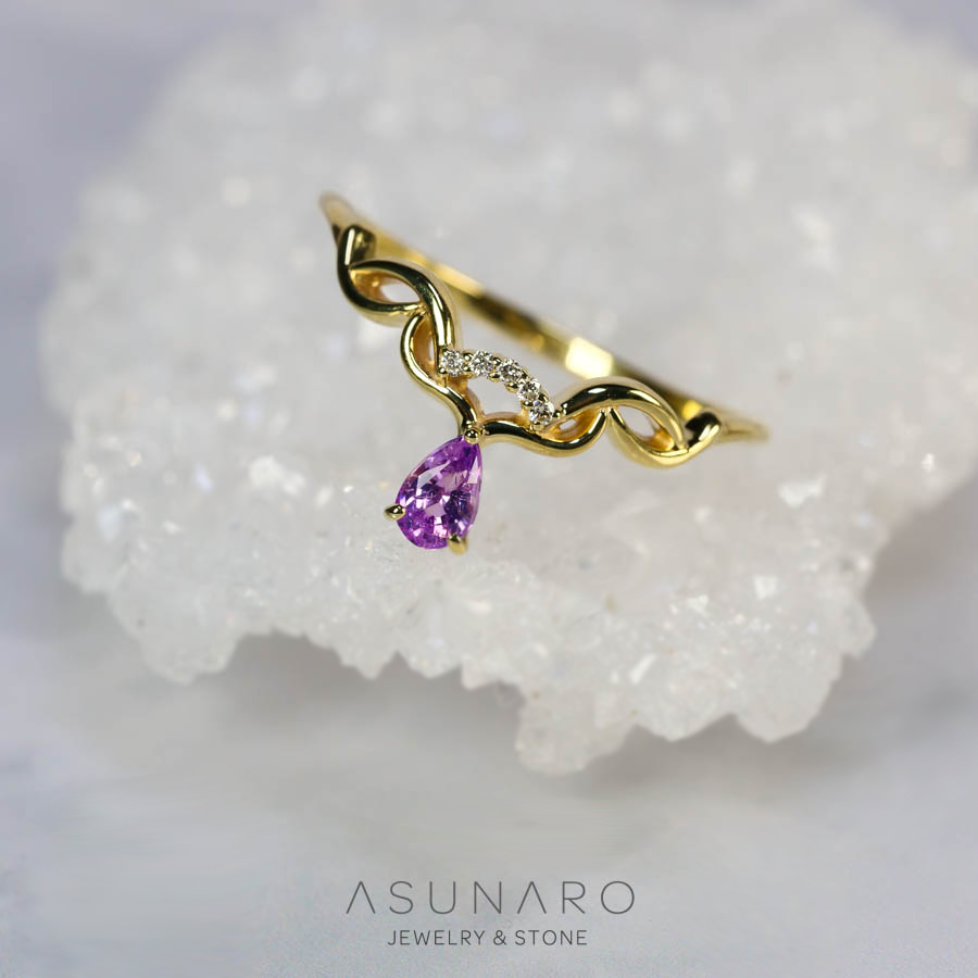 【お仕立て用】空枠番号：S260A　リング枠　V字　ティアラ【オーダージュエリー用】