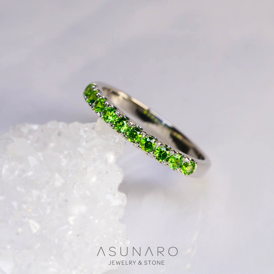 お仕立て用】空枠番号：2068C 2mm用 リング枠 ハーフエタニティ