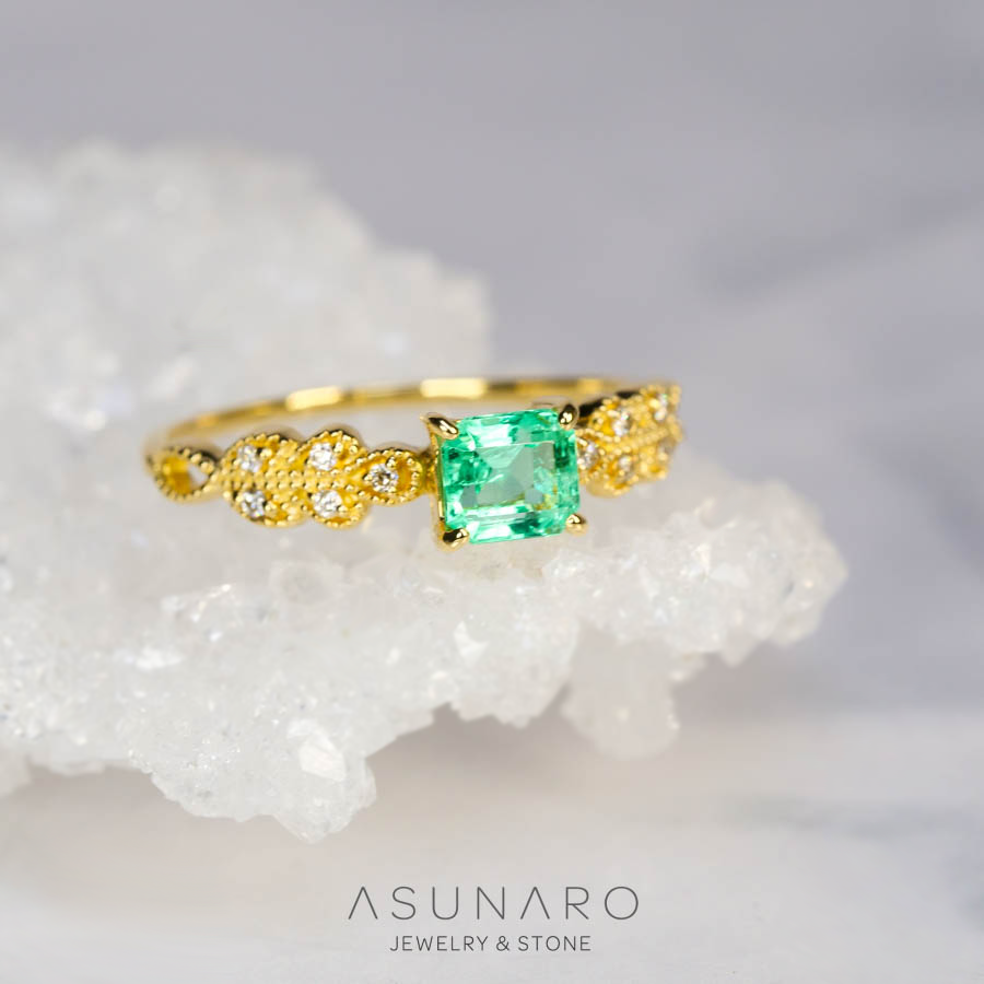 【お仕立て用】空枠番号：5189C　リング枠【オーダージュエリー用】