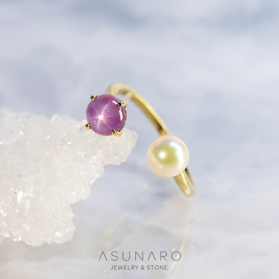 【お仕立て用】空枠番号：5419C　リング枠　アコヤ真珠付フォークリング【オーダージュエリー用】hpv