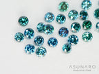 【4時間限定ゲリラ販売】ブルーダイヤモンド💎トリート　ラウンドブリリアントカット1.3-1.4mm【ltd2508201】特別販売
