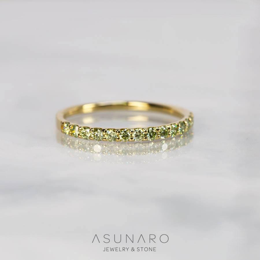 【お仕立て用】空枠番号：1426C　1.8mm用　リング枠　ハーフエタニティ【オーダージュエリー用】hpv