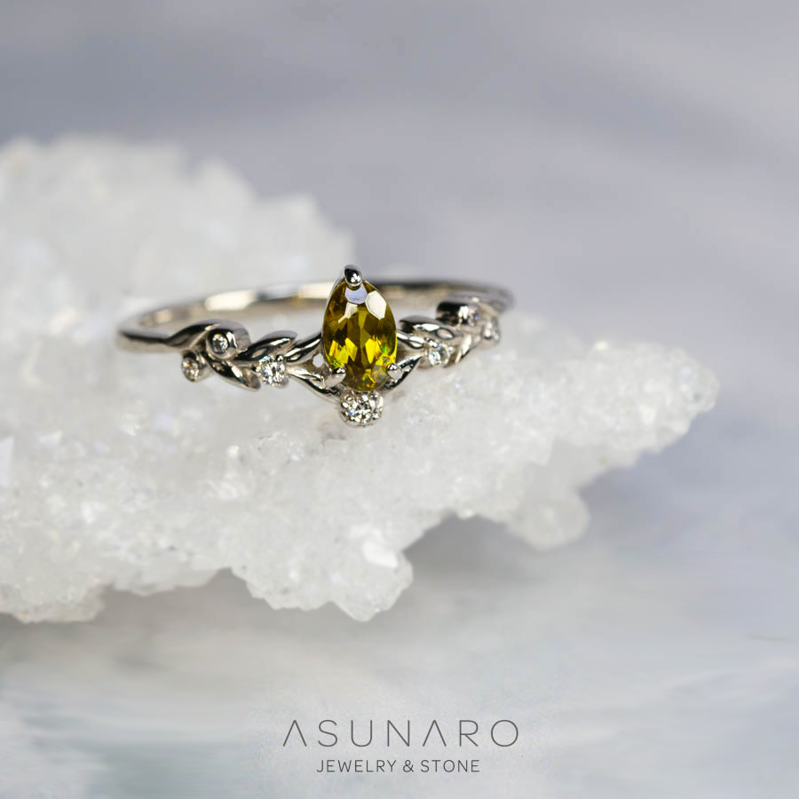 【お仕立て用】空枠番号：S85A　リング枠　V字枠【オーダージュエリー用】