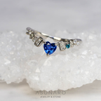 【お仕立て用】空枠番号：S256A　リング枠　V字【オーダージュエリー用】