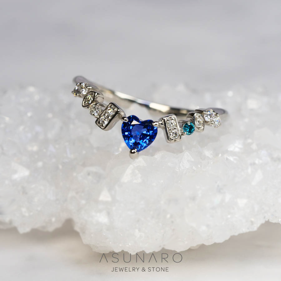 【お仕立て用】空枠番号：S256A　リング枠　V字【オーダージュエリー用】