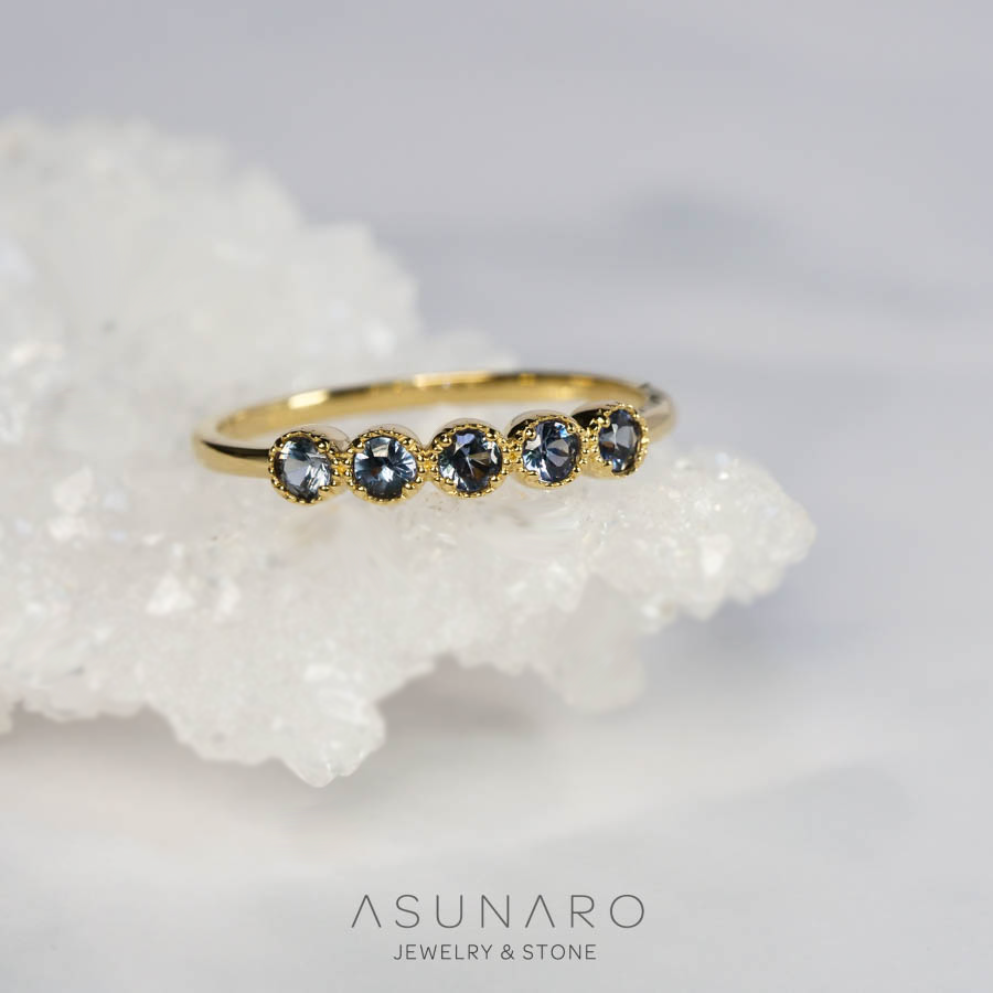 【お仕立て用】空枠番号：5746C　2mm用　リング枠　ハーフエタニティ【オーダージュエリー用】hpv