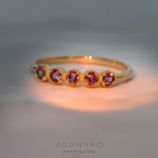 【お仕立て用】空枠番号：5746C　2mm用　リング枠　ハーフエタニティ【オーダージュエリー用】hpv