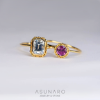 【お仕立て用】空枠番号：額縁リング　ダイヤなし　リング枠【オーダージュエリー用】