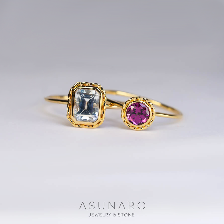 【お仕立て用】空枠番号：額縁リング　ダイヤなし　リング枠【オーダージュエリー用】