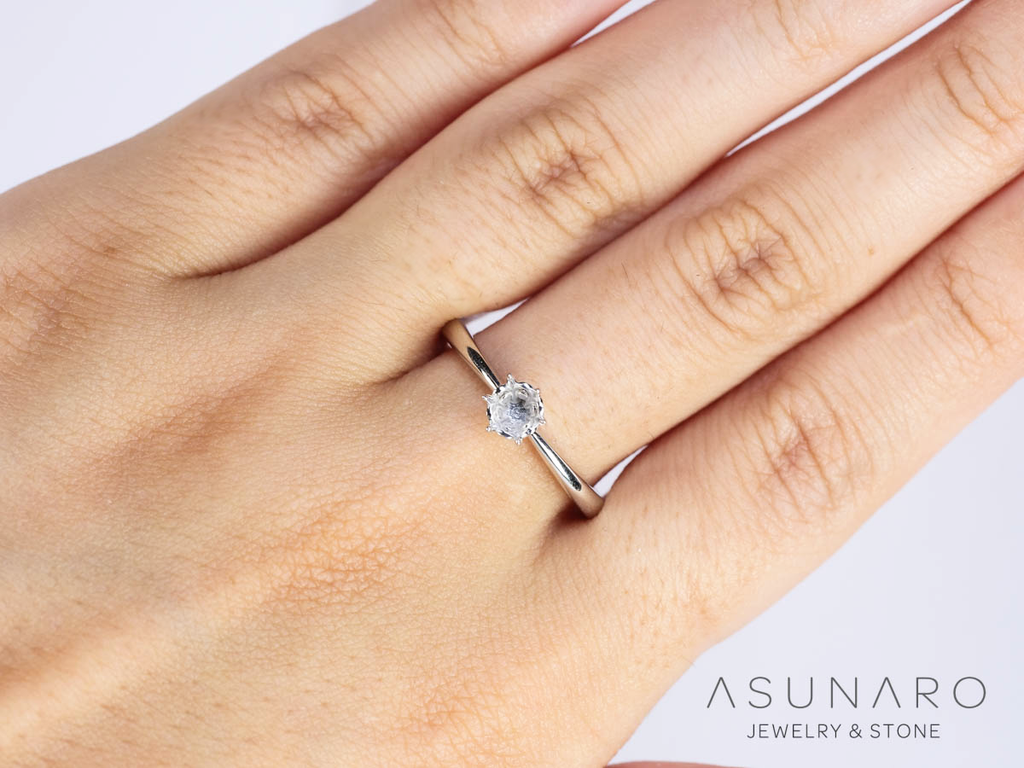 【お仕立て用】空枠番号：ASU-29　ダイヤなし　ティアラ　リング枠【オーダージュエリー用】