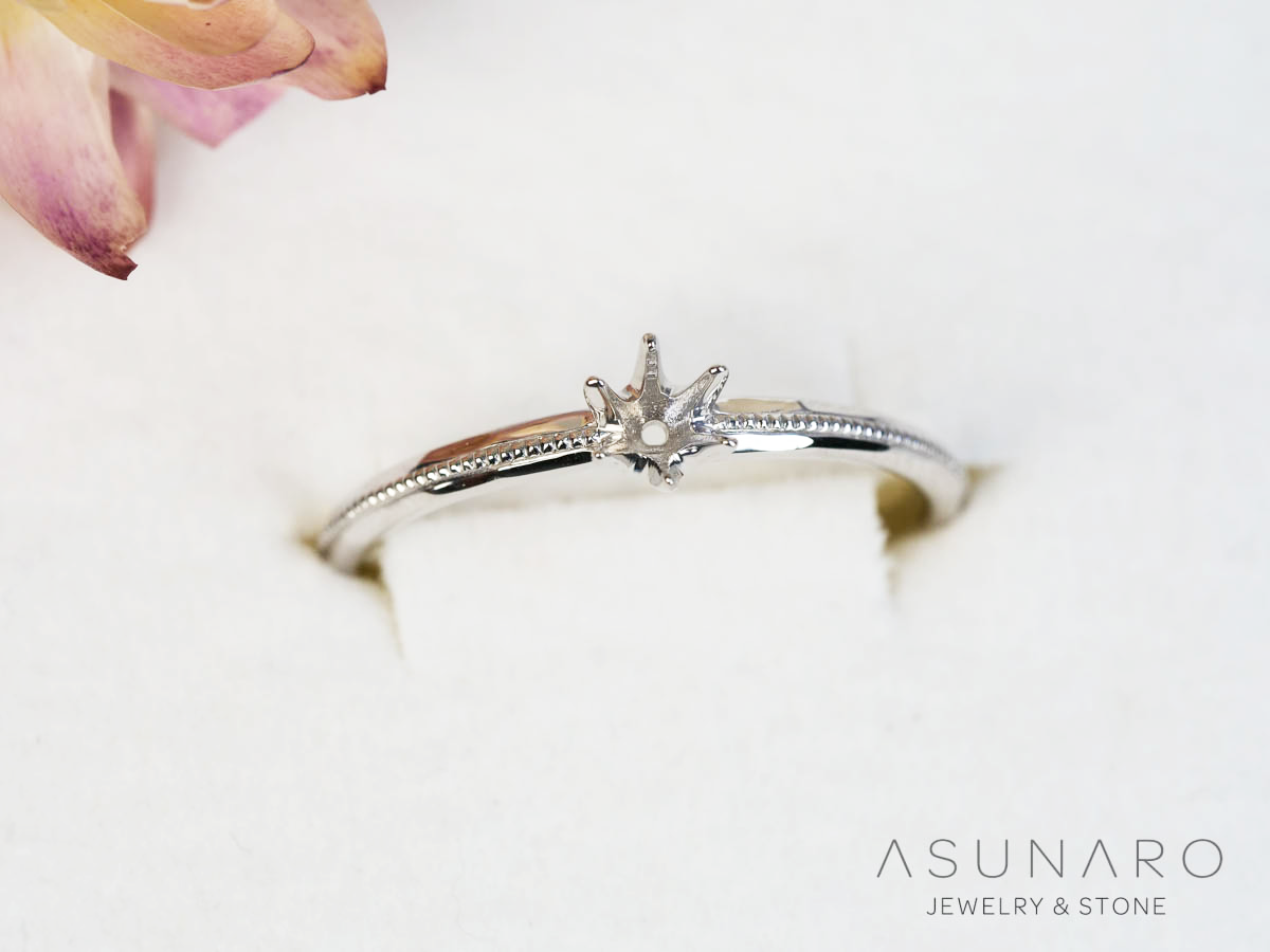 空枠リング ダイヤなし. – ASUNARO STONE