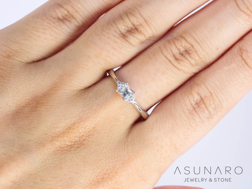 【お仕立て用】空枠番号：ASU-28　リング枠【オーダージュエリー用】