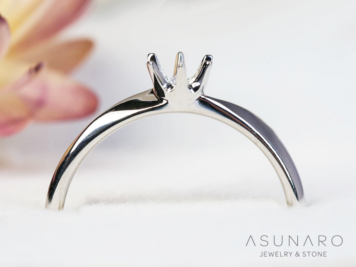 【お仕立て用】空枠番号：ASU-31　ダイヤなし　リング枠【オーダージュエリー用】