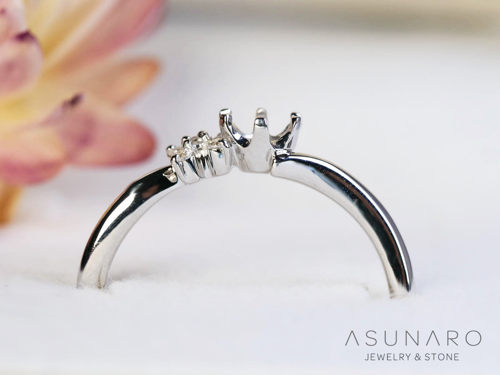 【お仕立て用】空枠番号：ASU-32　リング枠【オーダージュエリー用】