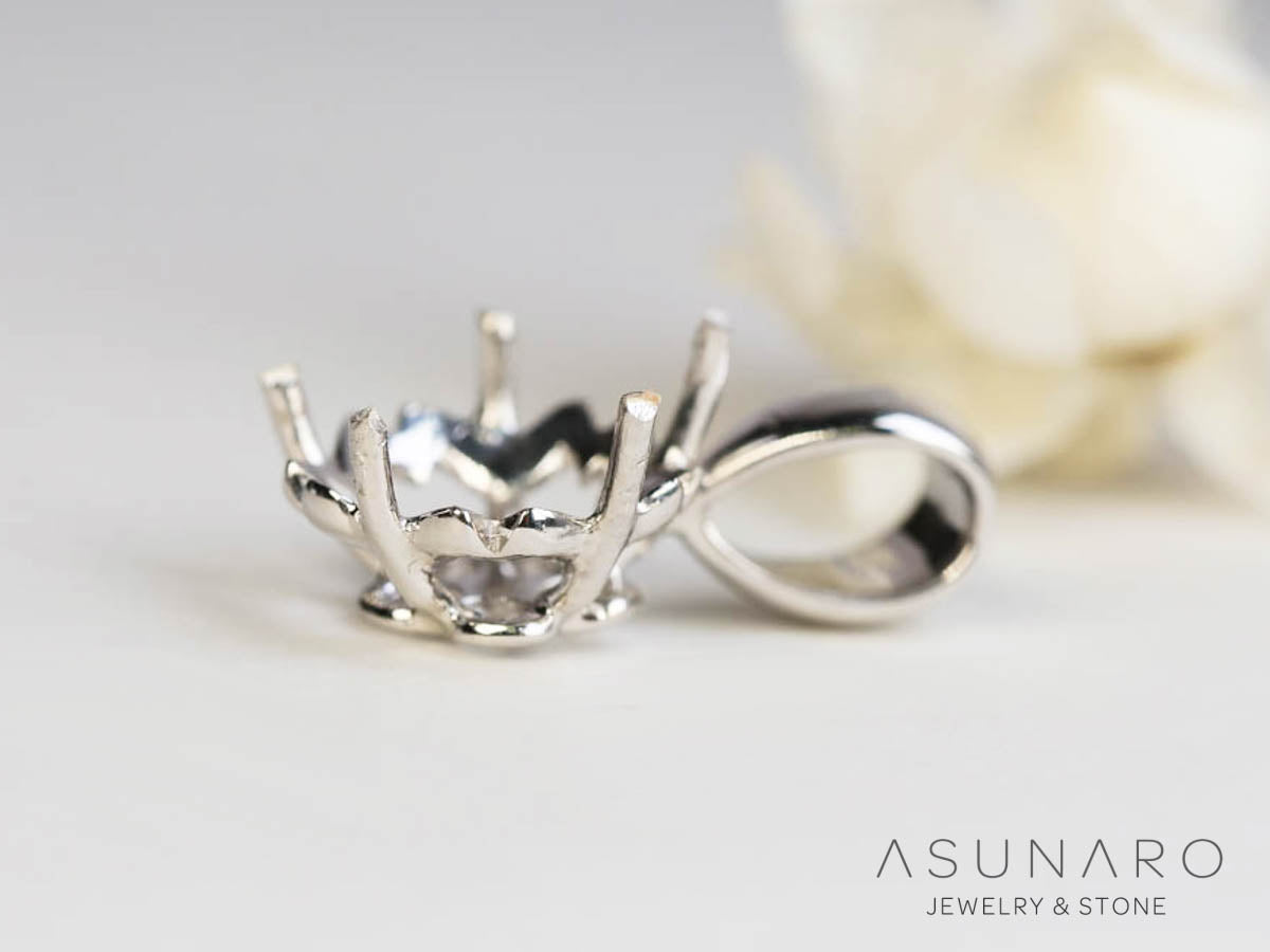 【お仕立て用】空枠番号：S312A　ペンダントトップ枠【オーダージュエリー用】