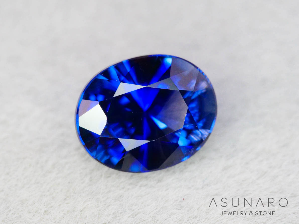 バイカラーサファイア 　ロータスリリーカット（オーバル）　 スリランカ産　0.76ct【251003-3088】