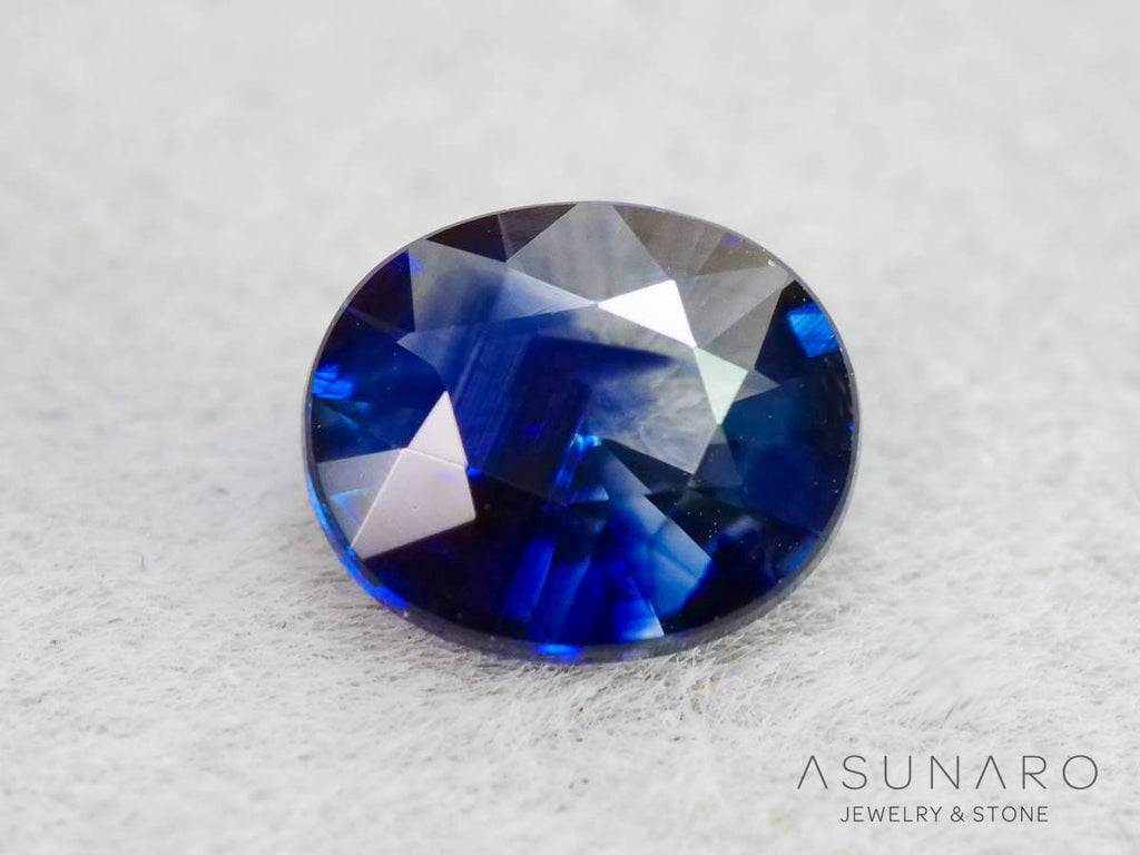 バイカラーサファイア 　ロータスリリーカット（オーバル）　 スリランカ産　0.77ct【251003-3089】