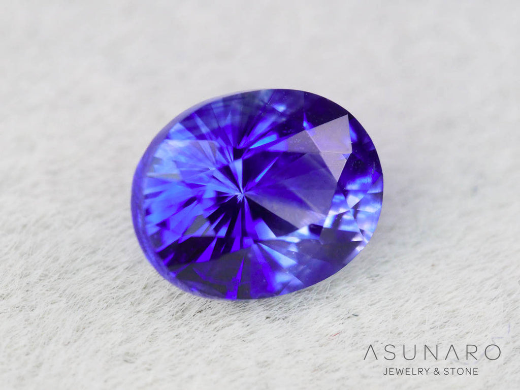 バイカラーサファイア 　ロータスリリーカット（オーバル）　 スリランカ産　0.75ct【251003-3090】