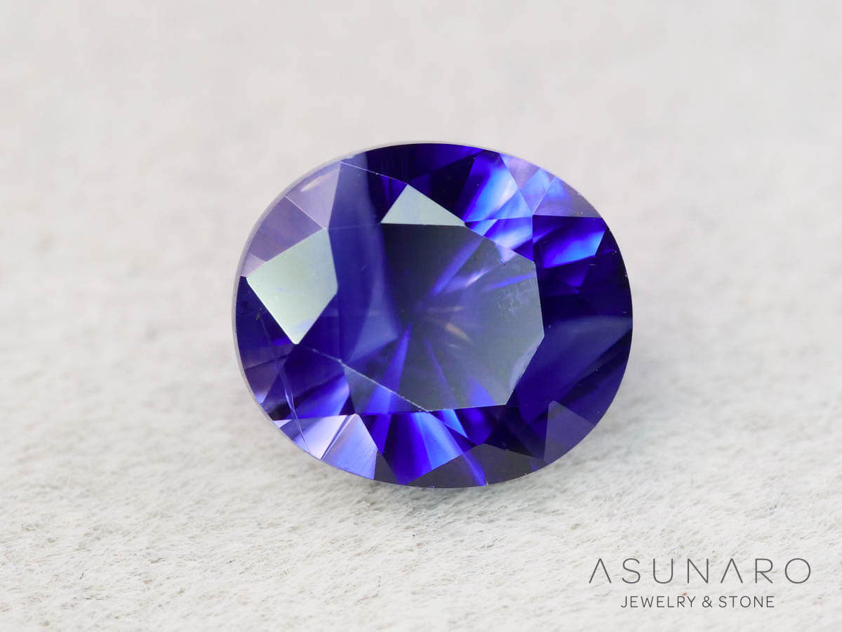 バイカラーサファイア 　ロータスリリーカット（オーバル）　 スリランカ産　1.34ct【251003-3091】