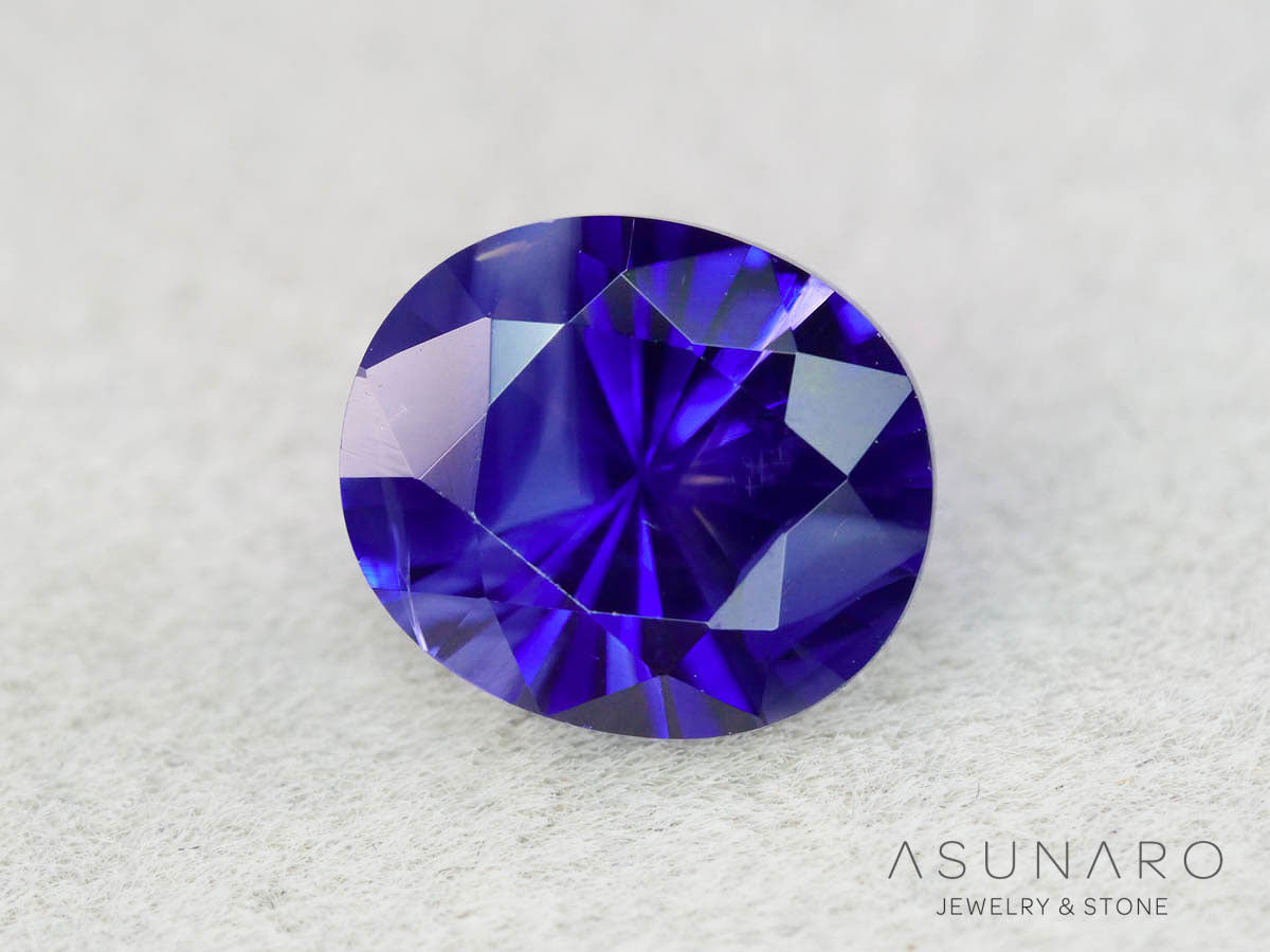 バイカラーサファイア 　ロータスリリーカット（オーバル）　 スリランカ産　1.34ct【251003-3091】