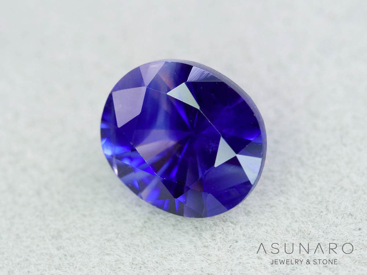 バイカラーサファイア 　ロータスリリーカット（オーバル）　 スリランカ産　1.34ct【251003-3091】