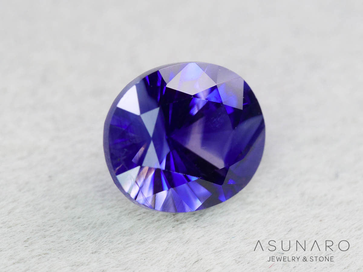 バイカラーサファイア 　ロータスリリーカット（オーバル）　 スリランカ産　1.34ct【251003-3091】