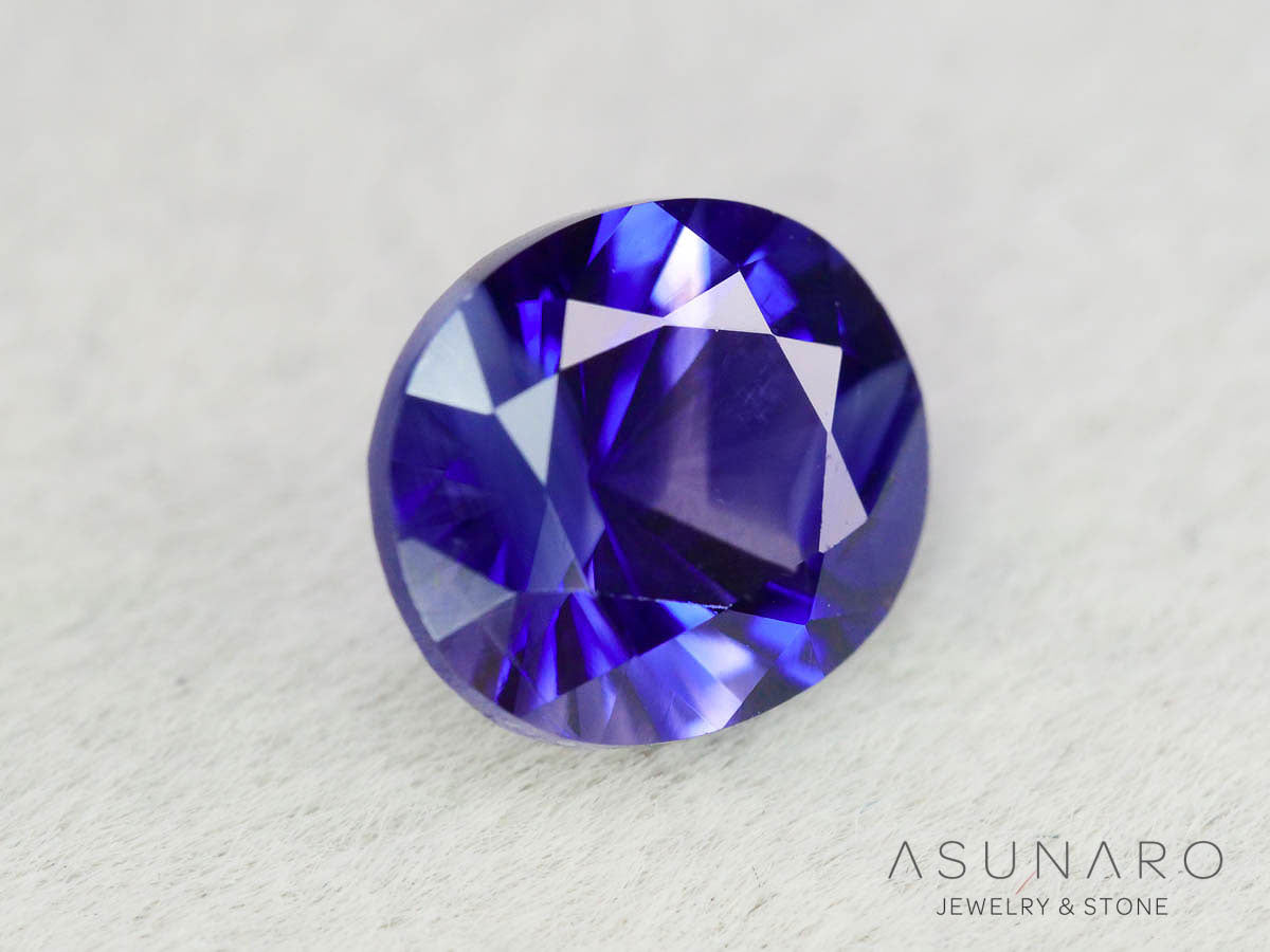 バイカラーサファイア 　ロータスリリーカット（オーバル）　 スリランカ産　1.34ct【251003-3091】