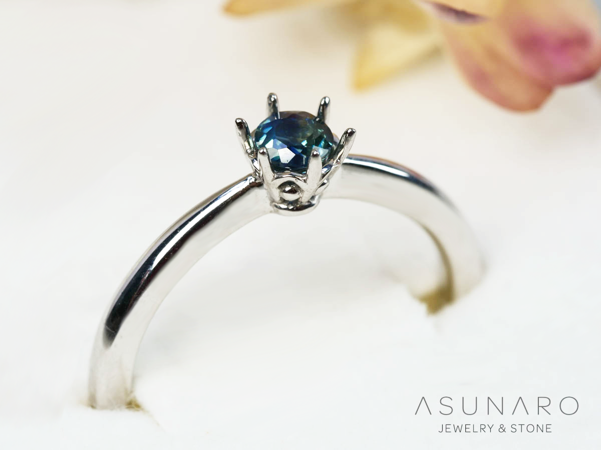 【お仕立て用】空枠番号：ASU-29　ダイヤなし　ティアラ　リング枠【オーダージュエリー用】