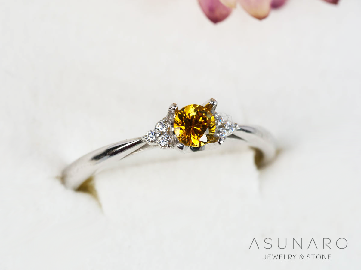 【お仕立て用】空枠番号：ASU-28　リング枠【オーダージュエリー用】