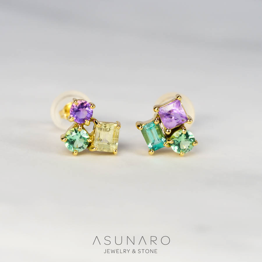 【お仕立て用】空枠番号：スタッドピアス　ピアス枠【オーダージュエリー用】