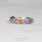 【お仕立て用】空枠番号：S48A　3.3mm用　リング枠　ハーフエタニティ【オーダージュエリー用】hpv