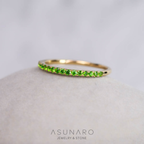 【お仕立て用】空枠番号：4960C　1.5mm用　リング枠　ハーフエタニティ【オーダージュエリー用】hpv